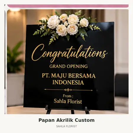 Papan Bunga Akrilik Setiabudi Medan